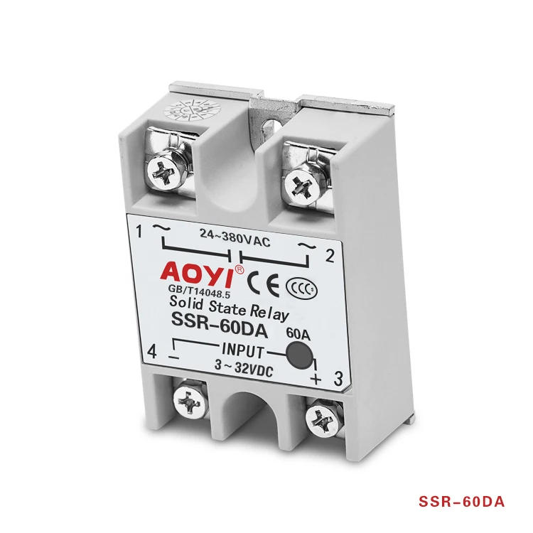 SSR Series Single Phase Solid State Relay SSR-60DA with LED