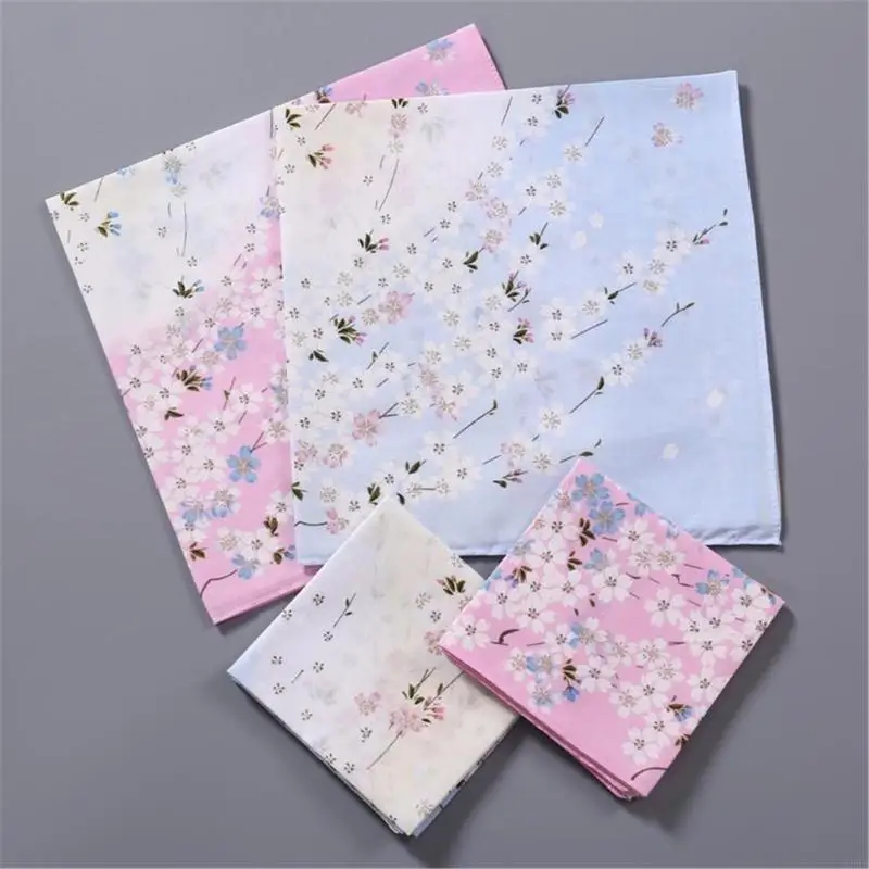 A0KE Women Cotton Handkerchief Cotton Handkerchiefs Hanky for Women
