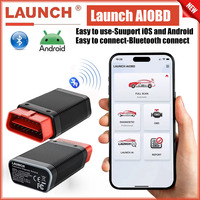 Launch AIOBD Bluetooth Car Connector Car Diagnostic Tool OBDII Scanner Full OBD Function Scan Car Code Reader for iOS Android