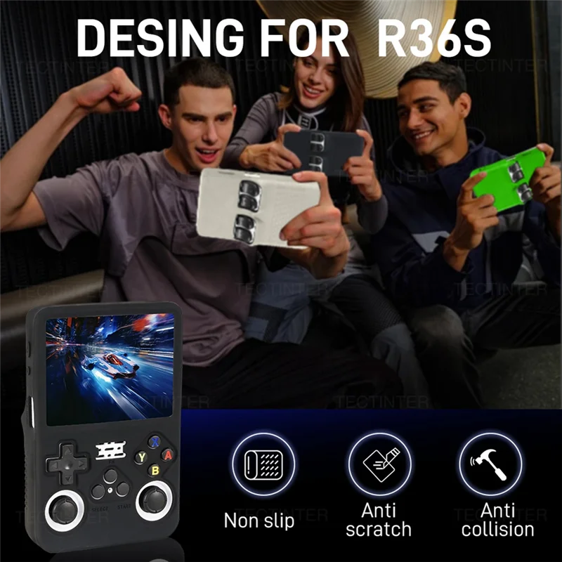 【Горячие товары】для R36S, силиконовый чехол, защитный чехол, защитный чехол, коробка для хранения с защитой от царапин для игровой консоли R36S Ac