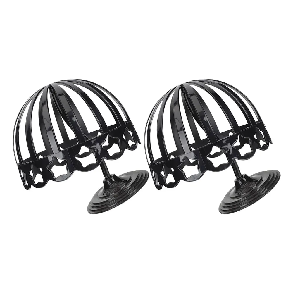 

2Pcs Plastic Hat Display Rack Bonnet Holder Cap Storage Display Stand Retail Hat Holder Black Plastic Holders for Hats Caps