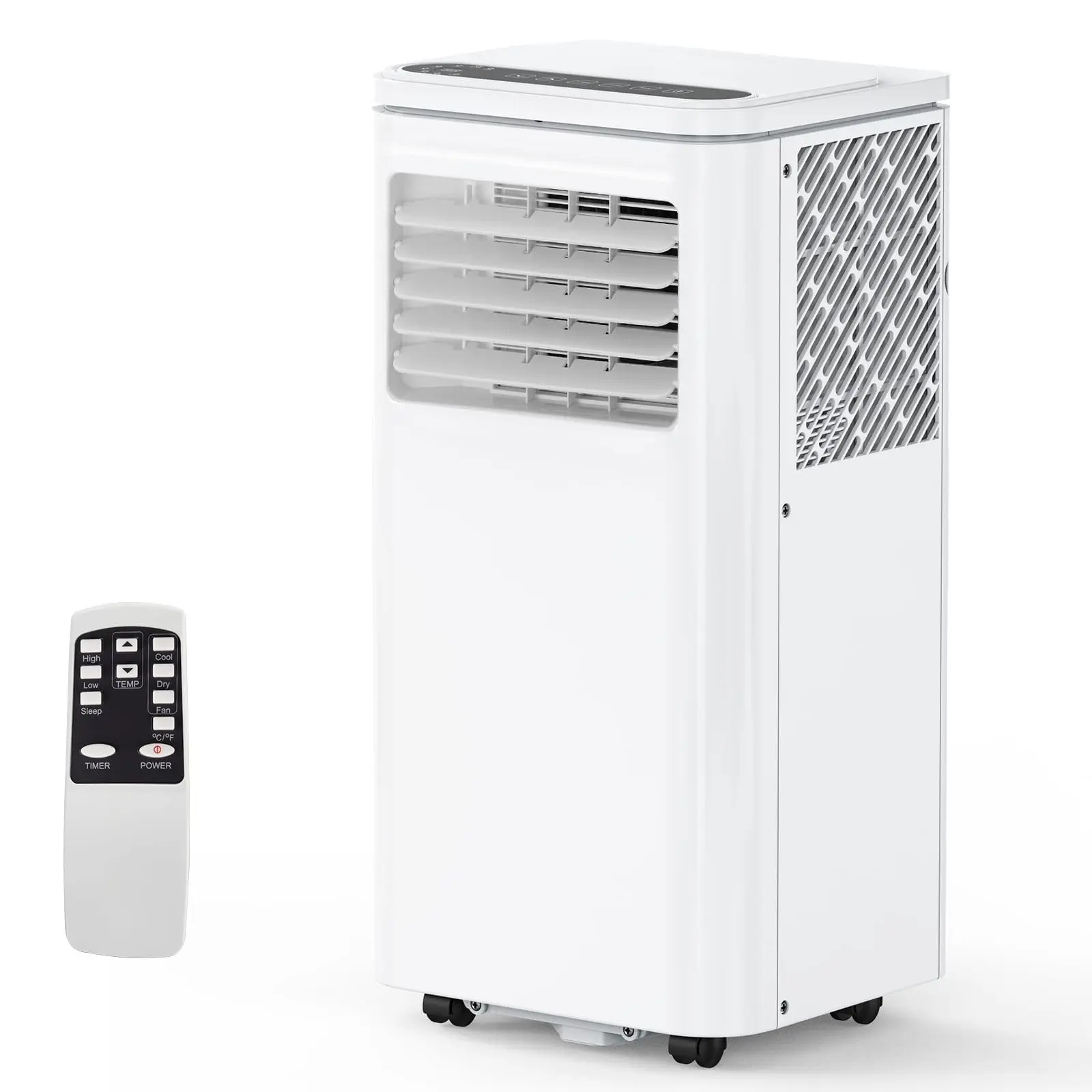 8000 BTU 3-in-1 Portable AC Unit – Cools up to 350 Sq.Ft with Cooling/Dehumidifier/Fan, 24H Timer & Window Kit, Quiet Operation for Bedroom & Dorm