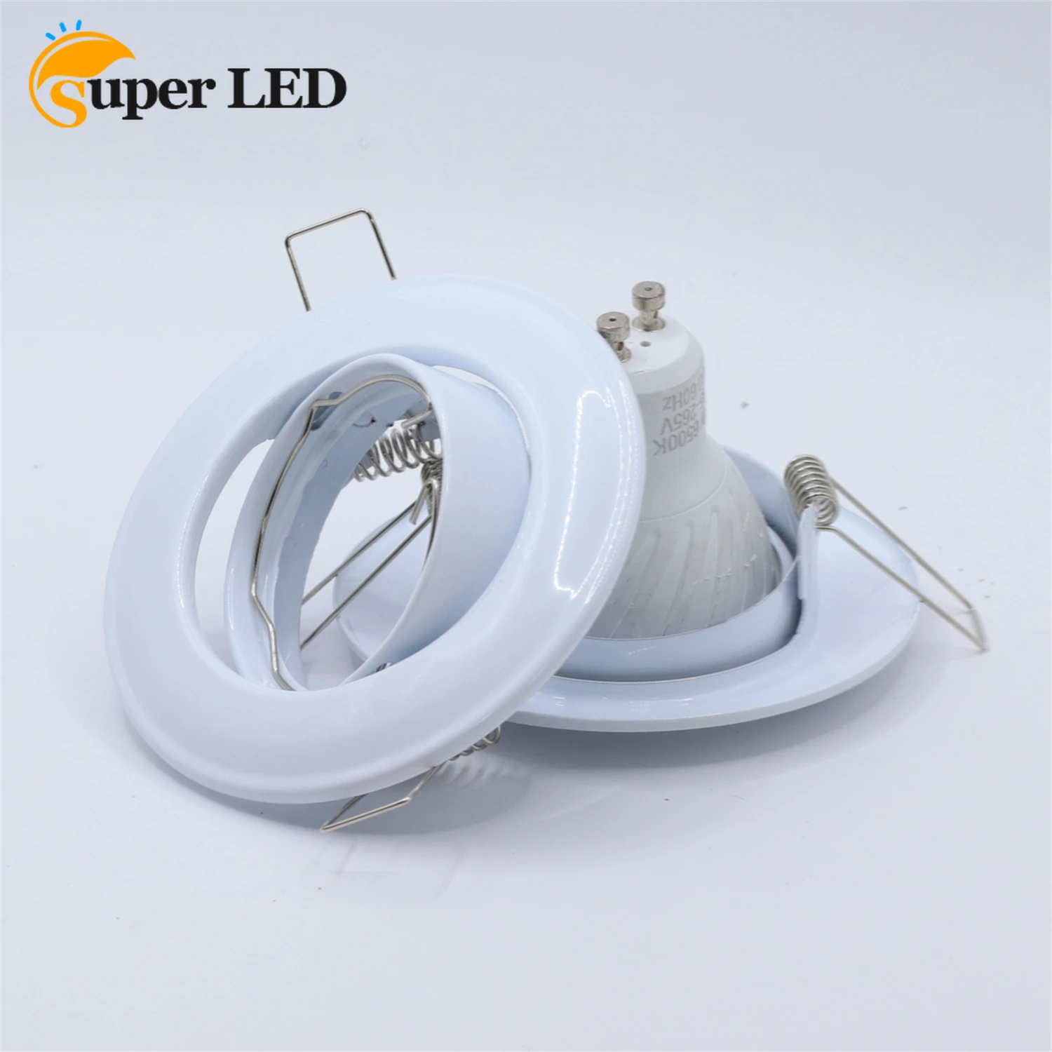 LED Bulb Fitting Ceiling Spotlight Mounting Frame Dia 90mm Round Gu10 Spot Bulb Recessed Led Ceiling Light Fixtures