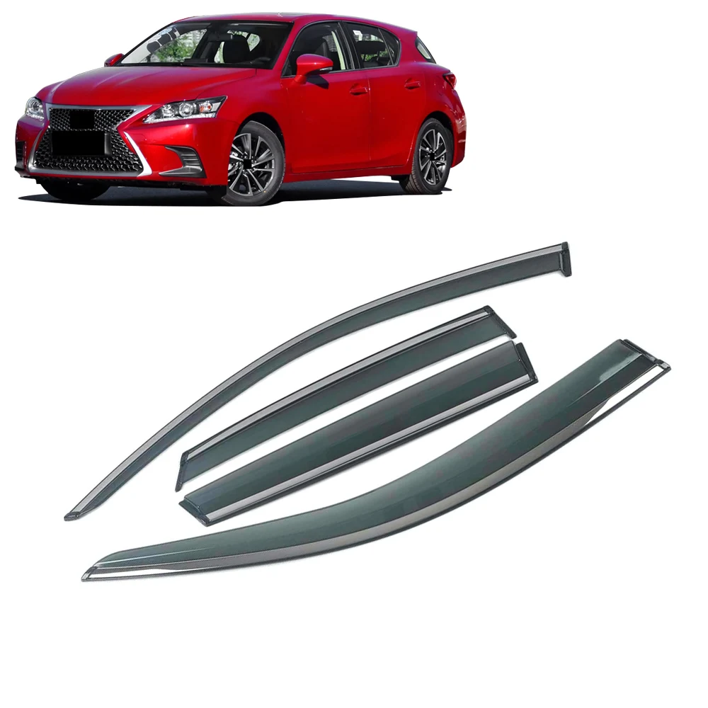

For LEXUS CT200H 2010-2019 Car Window Sun Rain Shade Visors Shield Shelter Protector Cover Frame Sticker Exterior Accessories