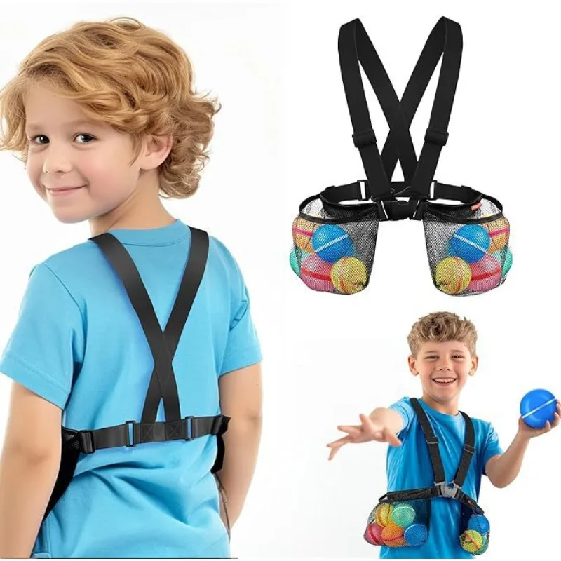 

Water Polo Straps, Swimming Pool Toys Water Polo Tactical Equipment with 2 Storage Mesh Bags Storage Bag