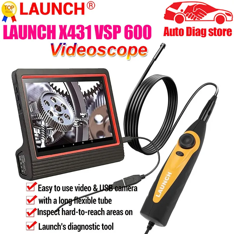 

LAUNCH X431 VSP600 VSP-600 VSP 600 OBD2 Scanner Video Scope Camera Digital Inspection Camera work with X431 V/V+ X431 Pro3S+