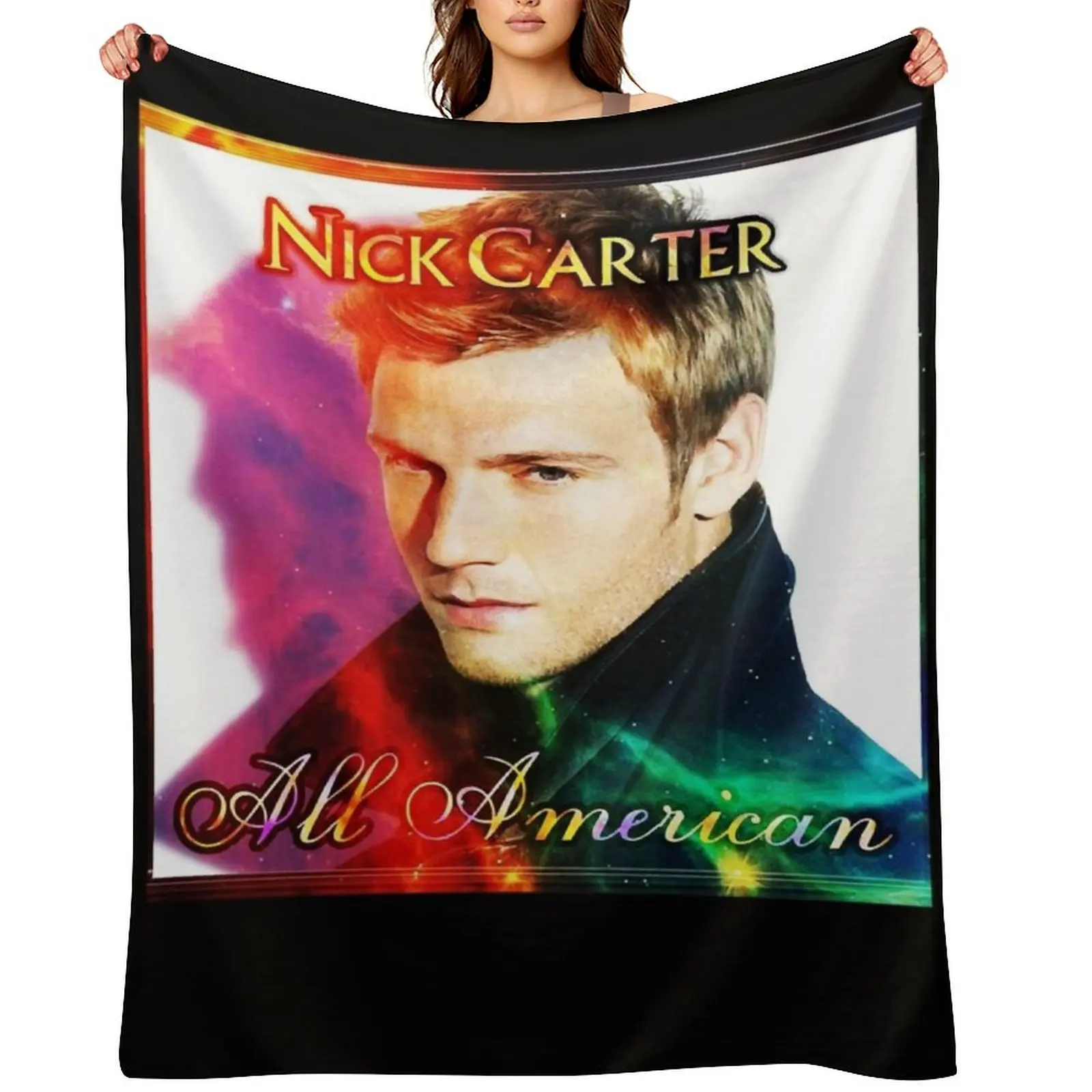 

Special Singer Man Country Nick Carter Redeki Trending Seller Throw Blanket Thin Tourist Luxury Brand Plush Blankets