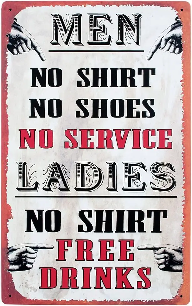 1Q,Tin Bar Sign - M… - image