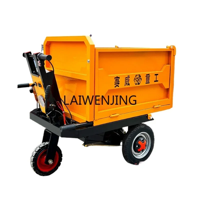 

HLZ construction site electric hand push tool cart loading truck