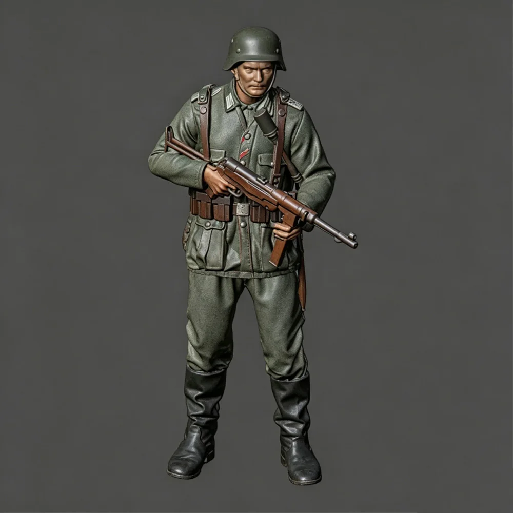 

1/35 Resin Model Kit WW2 Unpainted Unassembled High Quality Soldier Scene Assembly Kit Gift For Hobbyists Collection Sculpture
