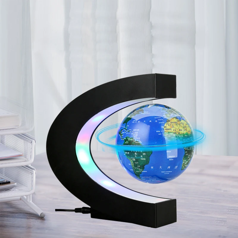 Floating Magnetic Levitation Globe LED Lamps World Map Antigravity Lamp Novelty Ball Light Home Decoration Birthday Gifts EU/US