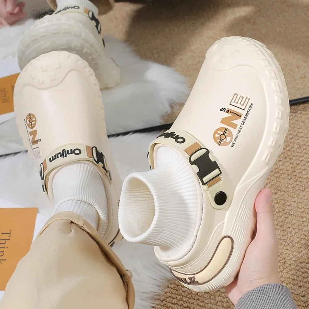 أحذية قطنية رجالية شتاء دافئ نعال قماش في الهواء الطلق داخلي مقاوم للماء أحذية رجالية عادية الشيف النعال الرجال نعال من القطن