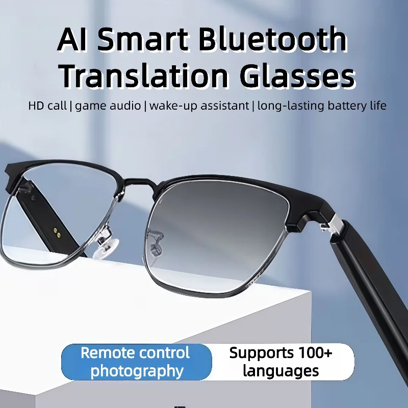 

GS06 AI Translation Glasses Intelligent Earphones Bluetooth Simultaneous Interpretation 144 Language Real time Meeting 2025