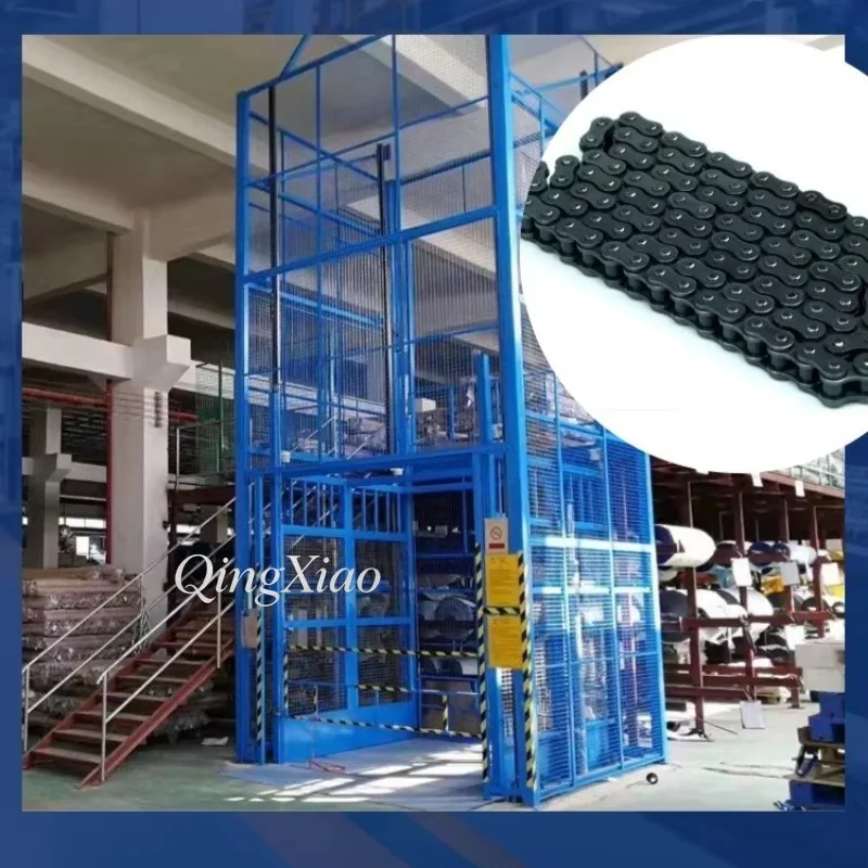 Factory Direct 2026 Xinchaoyue Safety Guardrail 15m Cargo Elevator Hydraulic Cargo Lifting Platform Warehouse Freight Elevator