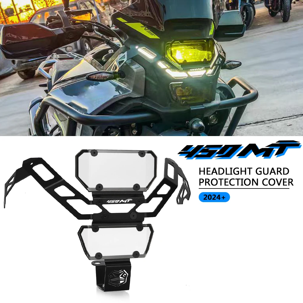 

Для CFMOTO 450MT 450 MT CF450MT 2024 2025 2026 мотоциклетная фара, защитная крышка, защитная решетка MT450