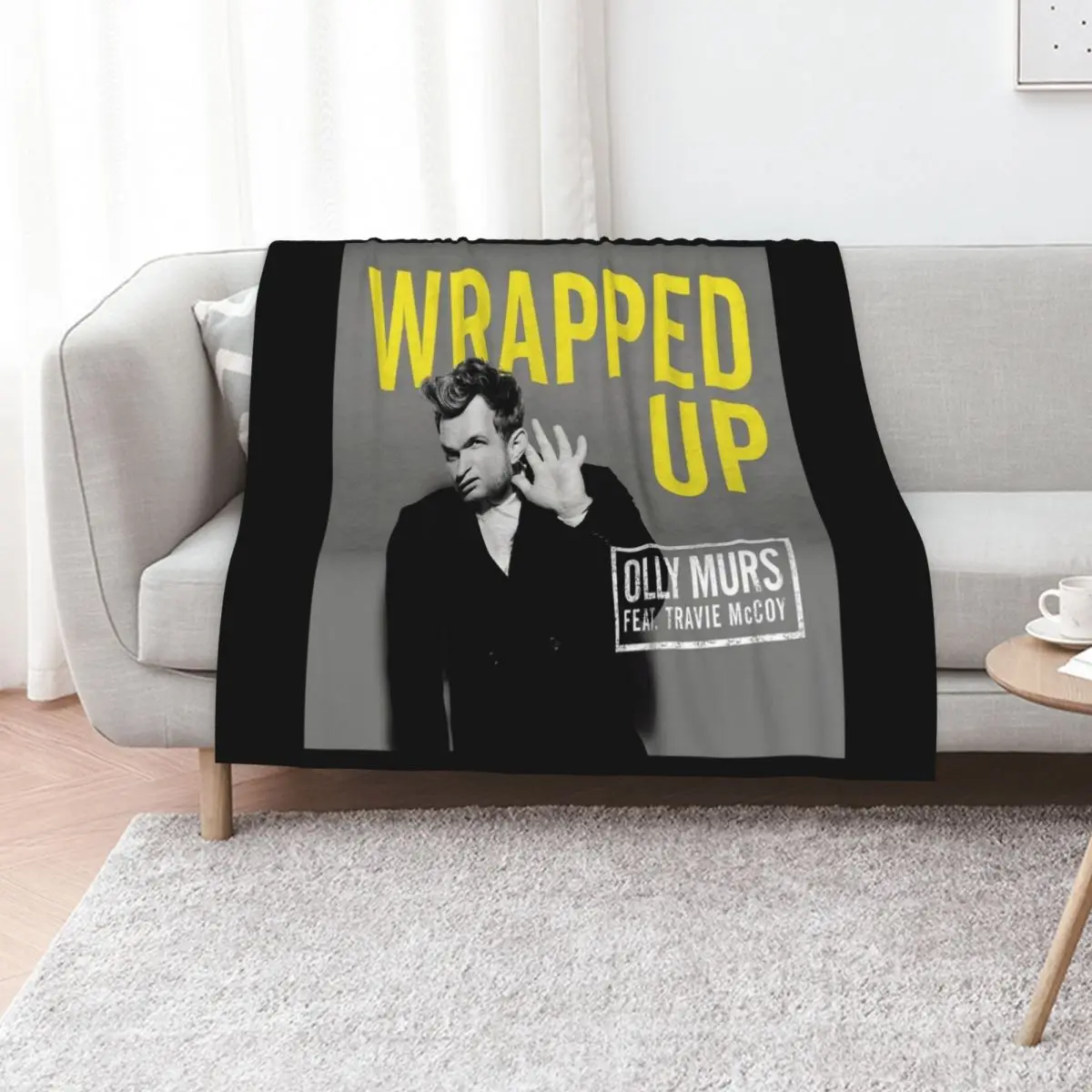 Olly Murs wrapped up Throw Blanket For Sofa Thin Plaid on the sofa Luxury Designer Decorative Sofas Sofas Sleeping Bag Blankets