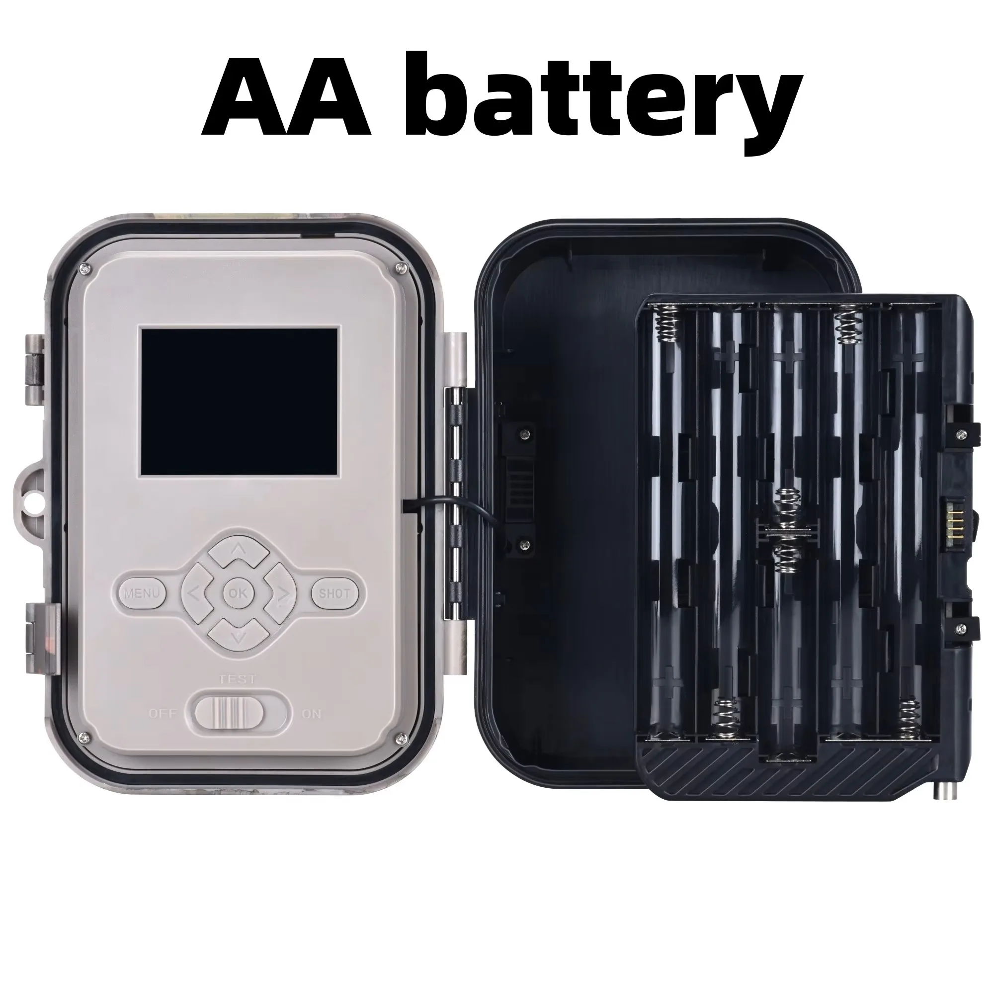4G 120MP 4K 8000mAh LI-batterij Buiten camera met nachtzicht, dubbele lens, voor jacht, app-besturing, optionele live streaming/cloud/e-mail/FTP