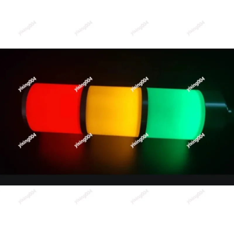 3 Color LED Tower Indicator Light, 24V Flashing Multilayer Warning Lamp for Industrial Machine