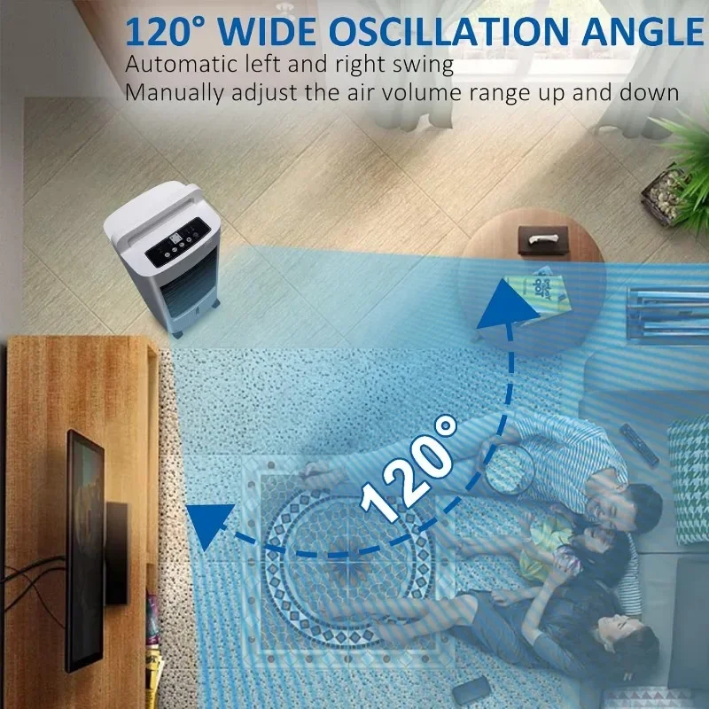 Vizckvi-ポータブルエアコン、個人用蒸発クーラー、家庭および寝室用の電気冷却ファン