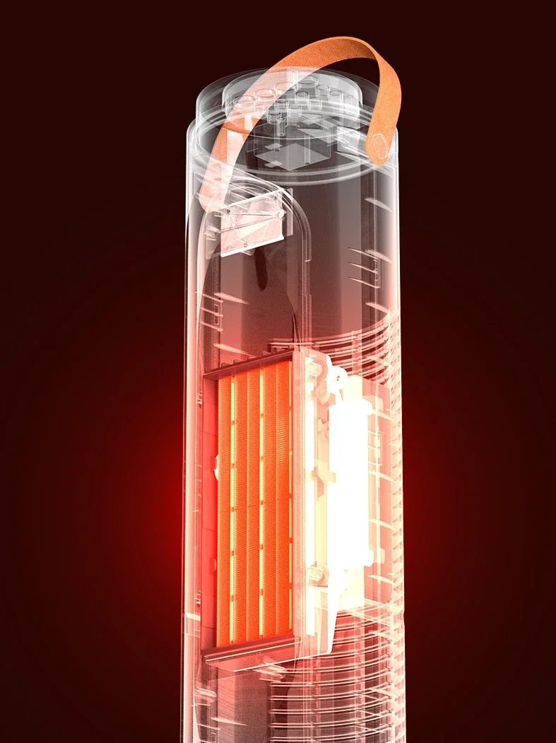 Вертикальный электрический обогреватель 220 В с эффективным нагревом и энергосберегающей функцией