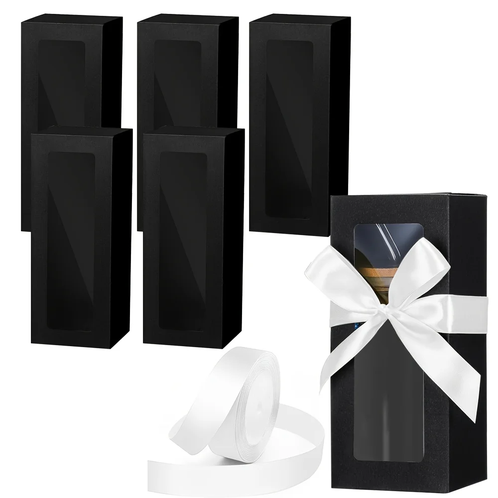 5 Stück Geschenkboxen mit 1 Rolle 24 Yard Weißem Band für Sublimations-Glas-Ausstellungsboxen für 12-16 oz Becher Geschenkbox für Sublimation – Detail 3