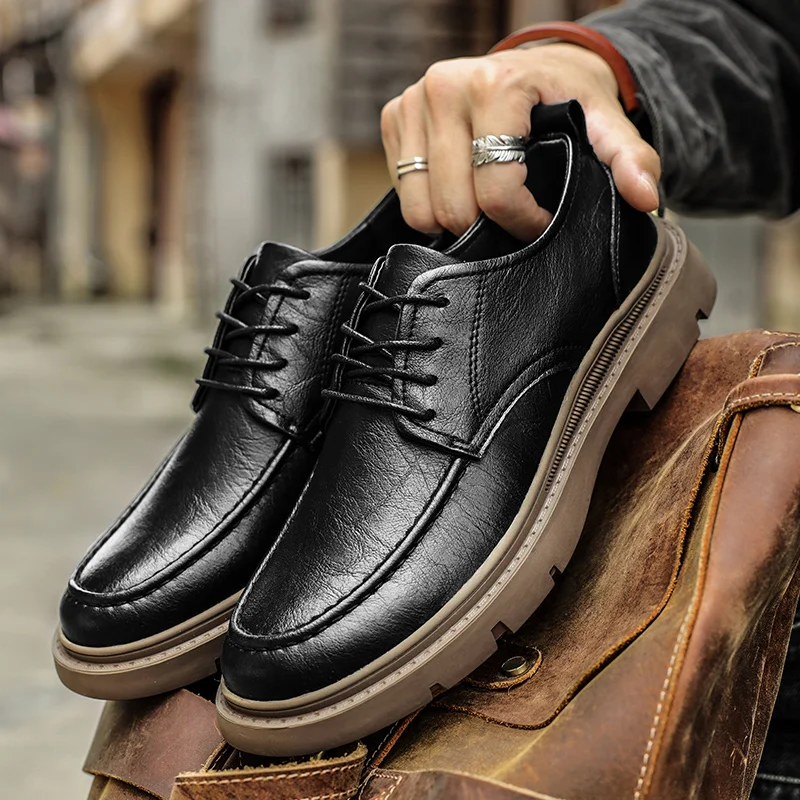 

Four Seasons Business Men's Leather Shoes Gentleman's daily comfortable style Daily work and office Adult luxury shoes New