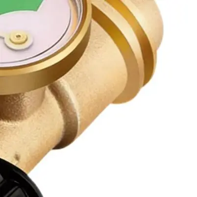 /Brass /POL /To For QCC1 Adapter With Pressure Gauge And Level Indicator For Propane Tank Gas Grill Outdoor Heater Conversion To