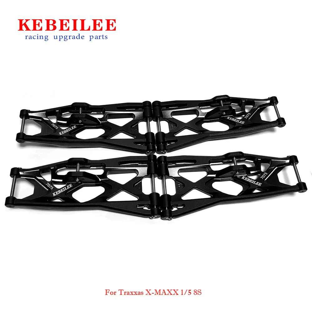 KEBEILEE CNC actualización aluminio 7075 brazos de suspensión inferiores para TRAXXAS X-MAXX 1/5 8S