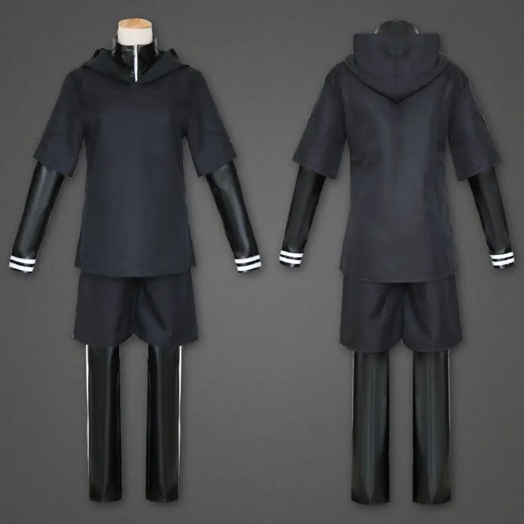 Tokyo Ghoul Kaneki Ken Cosplay Costume Adult Men Boys Black Jumpsuit Battle Uniform Halloween Carnival Costumes