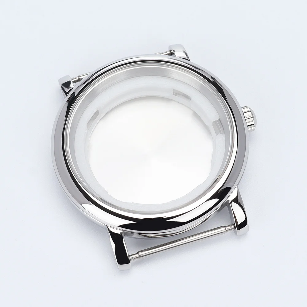 44mm Polished watch case nh35a Watches Accessories for Seiko mod case nh35 nh36 nh34 nh38 4r nh72 Automatic Movement 34.5mm Dial - view 2
