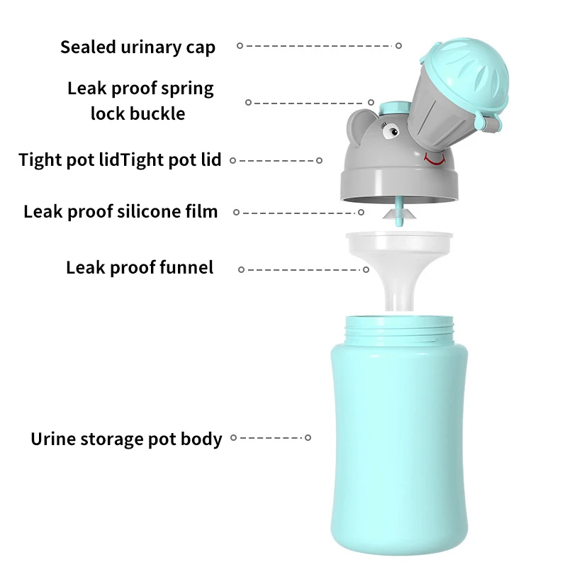 Portable Baby Urinal for Boys Girls Travel Car Potty Anti Leakage Kids Convenient Toilet Outdoor Hygiene Toilet Urinal Pot
