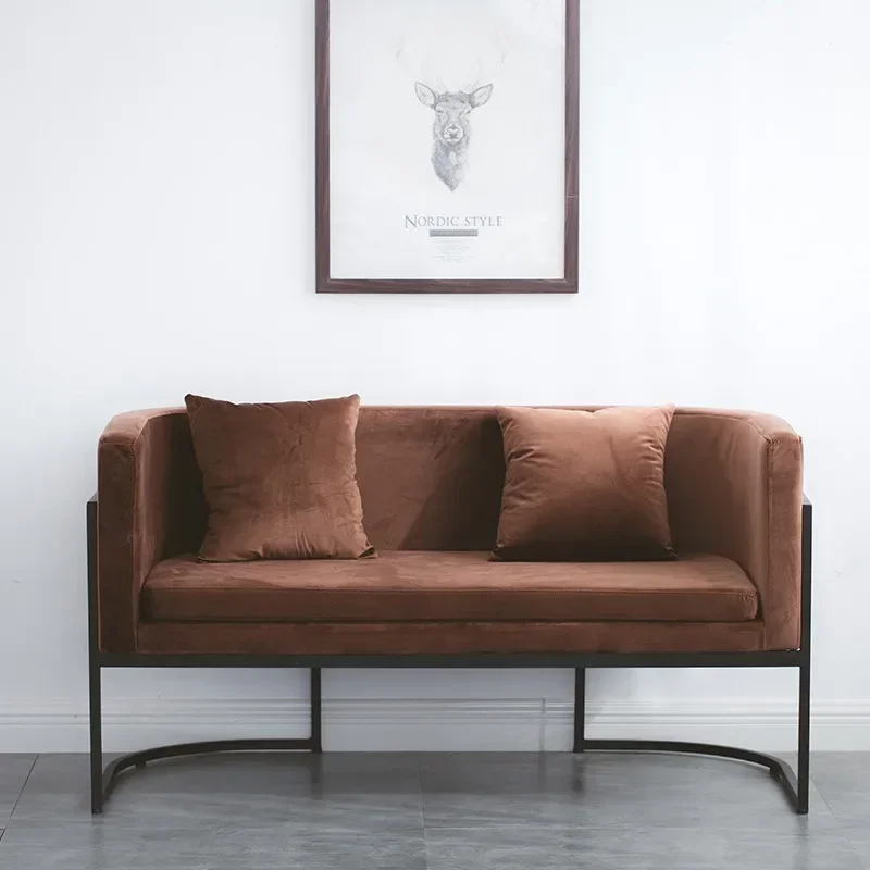 American classic retro tavern reception double sofa creative homestay coffee shop leisure