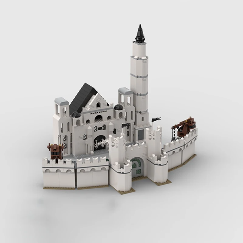 

1524pcs MOC LOTR The White City Of Gondor Hobbit Lord Rings Model Building Blocks Creative Display Gift Collectible Decor Kids
