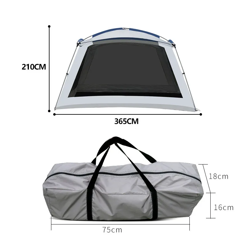 New Simple Camping Awning Portable Lightweight Waterproof Rainproof Tent Awning