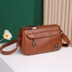 Women Bag New PU Soft Faux Leather Crossbody Shoulder Fashion Trend Casual Mother Bag Luxury Brand Bolsas De Mujer