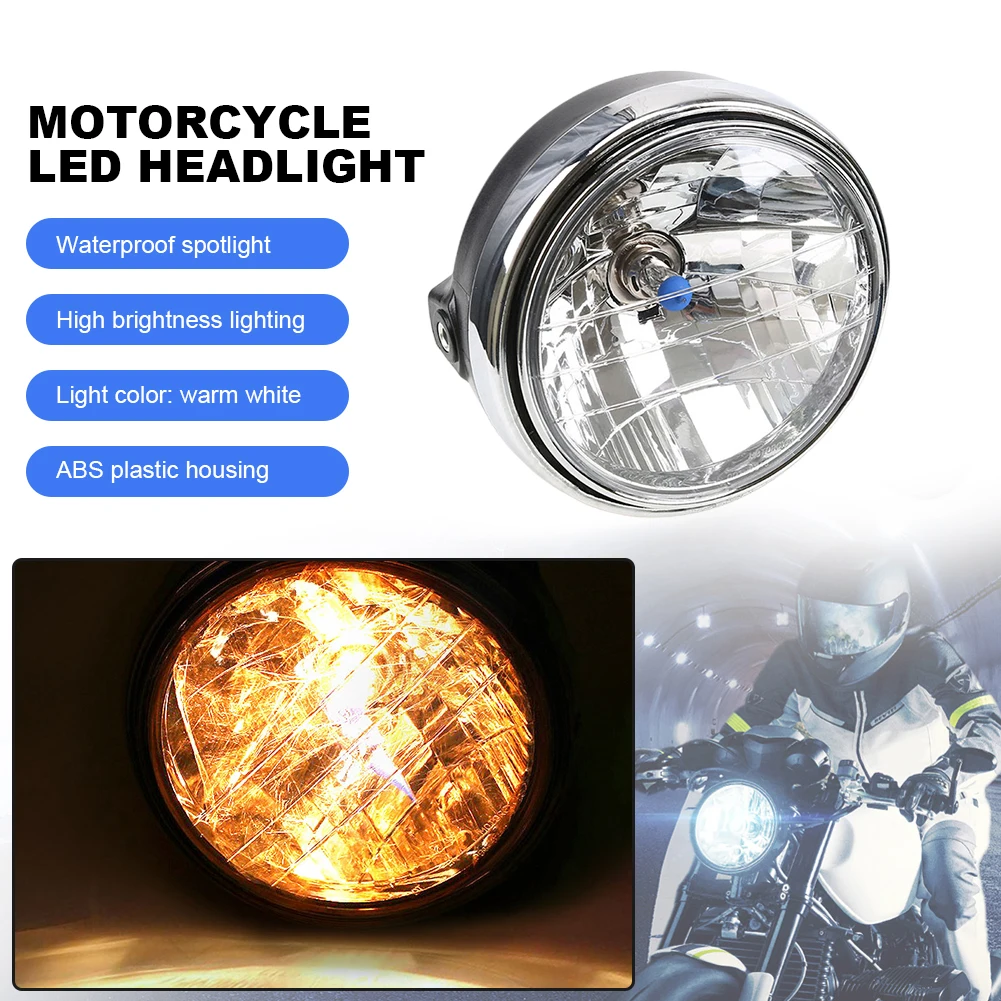 LED Modified Light Round LED Spot Light Waterproof LED Indicator Light 12V 35W P43T for Honda CB400/900 CB750 for Hornet 600 900