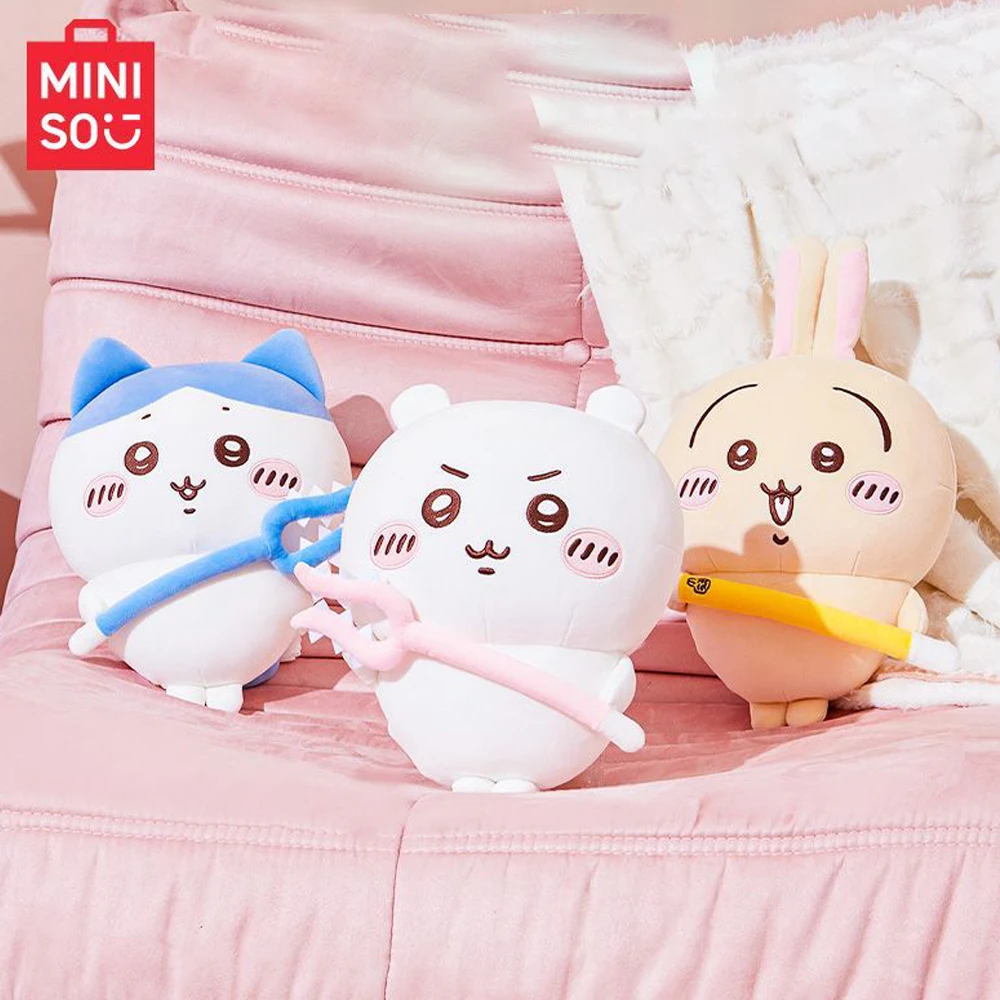 

MINISO аниме Chiikawa серия оружия Hachiware Usagi плюшевая кукла игрушки мультфильм Милая Успокаивающая игрушка Диван орнамент девочка подарок на день рождения