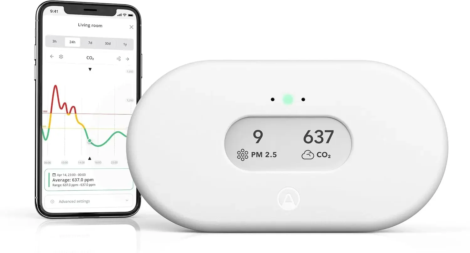 View Plus - Battery Powered Radon & Air Quality Monitor , Humidity, Temp, Pressure)