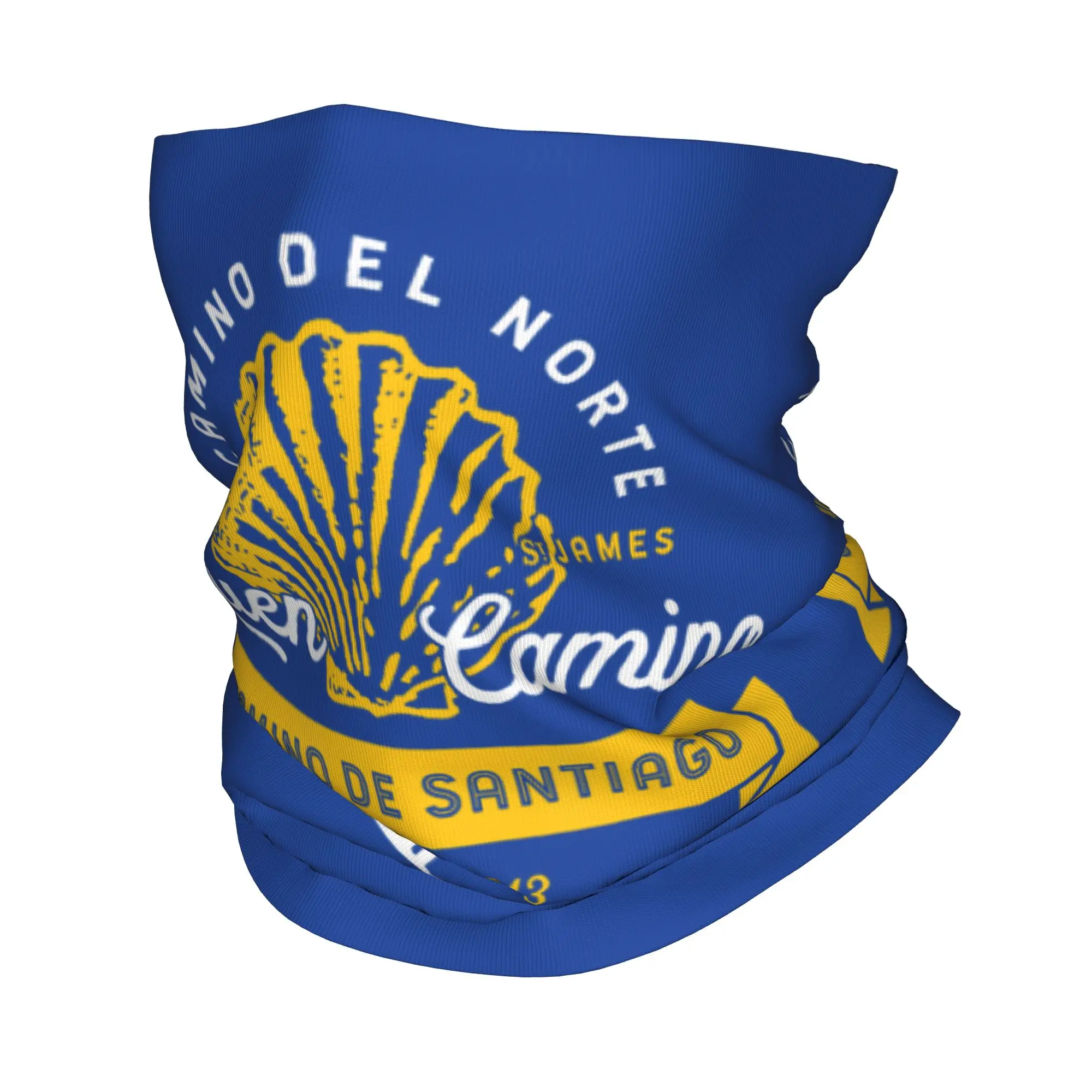 Camino del Norte El Camino de Santiago Bandana para el cuello, pasamontañas estampados, bufanda envolvente, diadema multifuncional para hombres, mujeres y adultos