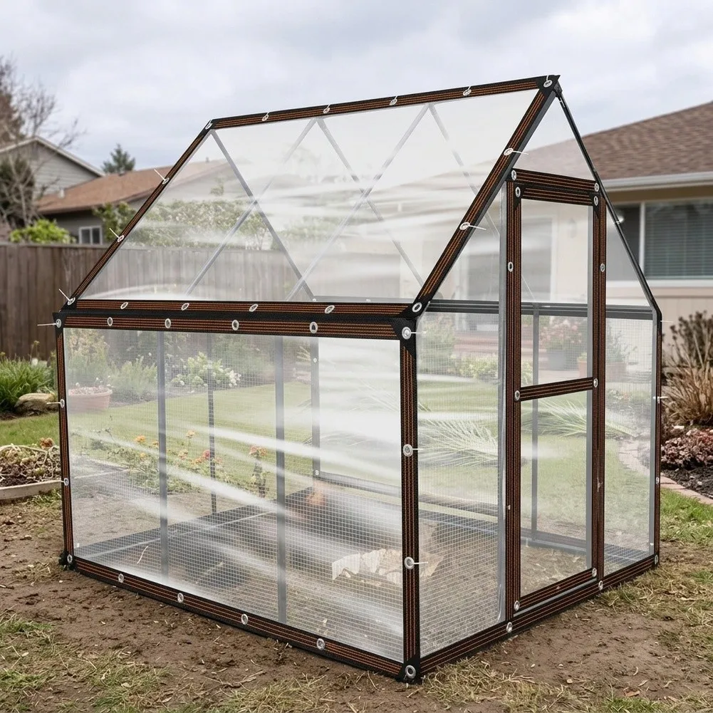 Tear Resistant Waterproof Chicken Cover with Insulated Layer to Withstand Freezing Conditions and Strong Outdoor Winds