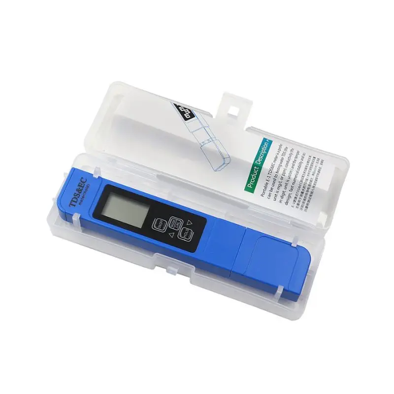 Penna per test della qualità dell'acqua TDS Penna per test della conducibilità del misuratore EC Celsius Fahrenheit temperatura tre in uno test dell'acqua potabile