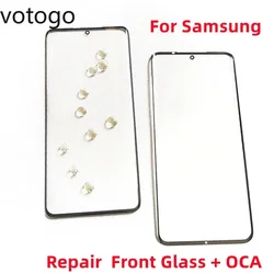 Replace Front Glass + OCA For Samsung Galaxy S23 S22 S21 S20 S10 Plus Z Fold Note 9 10 20 Ultra 5G LCD Display Touch Screen Lens