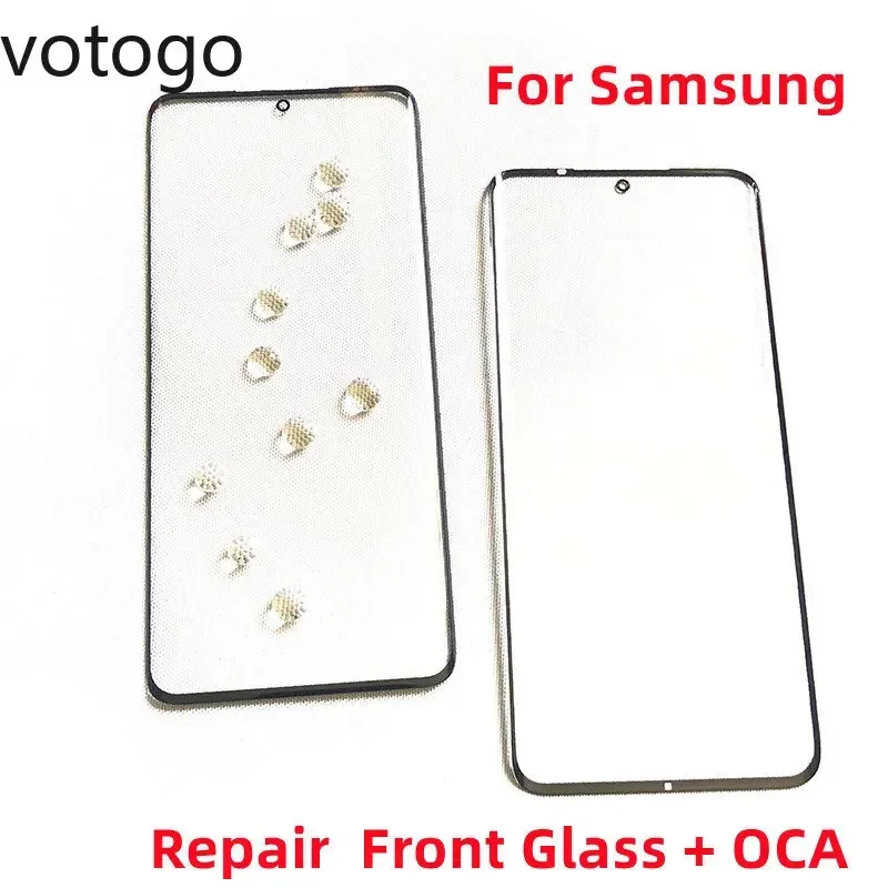 Replace Front Glass + OCA For Samsung Galaxy S23 S22 S21 S20 S10 Plus Z Fold Note 9 10 20 Ultra 5G LCD Display Touch Screen Lens