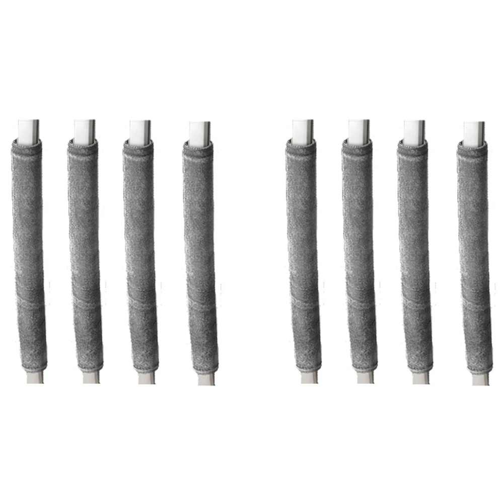 

4-пакет, крышка дверной ручки холодильника, декоративные ручки для кухонной техники, противоскользящая защита для холодильника (серый)-B09B