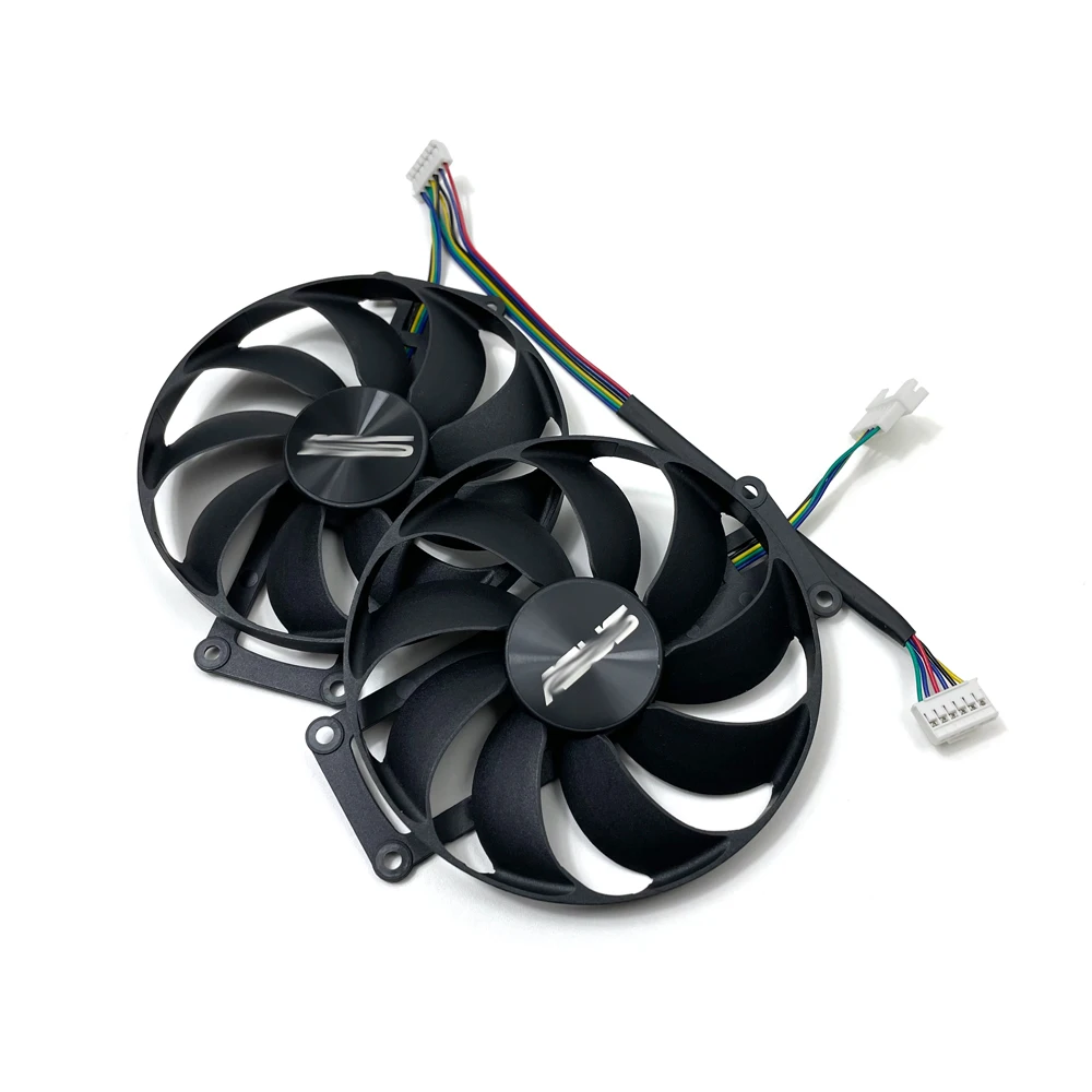 Ventilador de refrigeração para ASUS, T129215SU, RTX 2060, SUPER 2070, GTX1660 Ti, DUAL EVO, OC RTX2060, ventiladores de placa gráfica, 2 peças