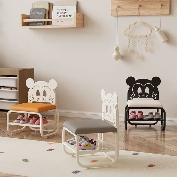 High-end Entrance Shoe Rack, All-in-one Entry Shoe Cabinet, Children's Seating Bench, Nordic Style