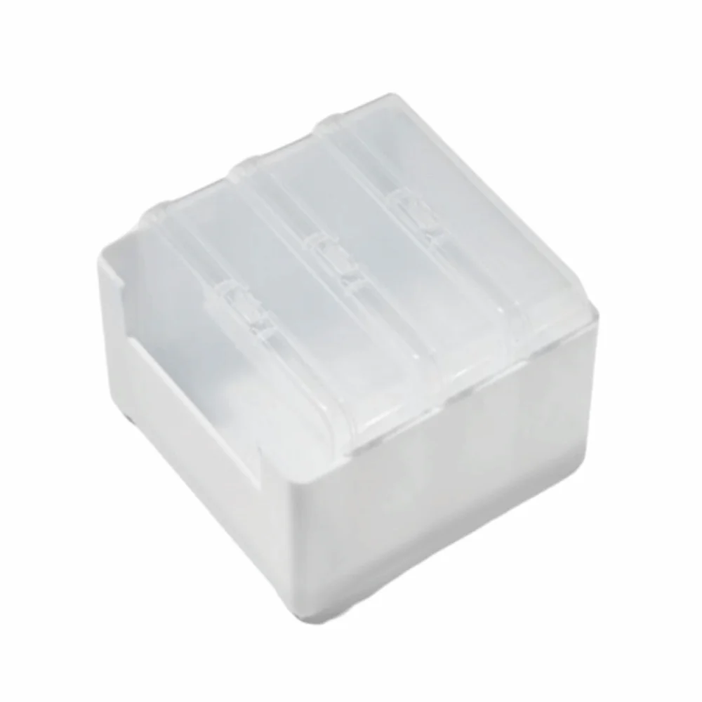 Clear Data Cable Storage Box Durable Messy-Free Cable Organizer Box 3/7/11 Grid Reusable Desktop Cable Organizer Travel Ready
