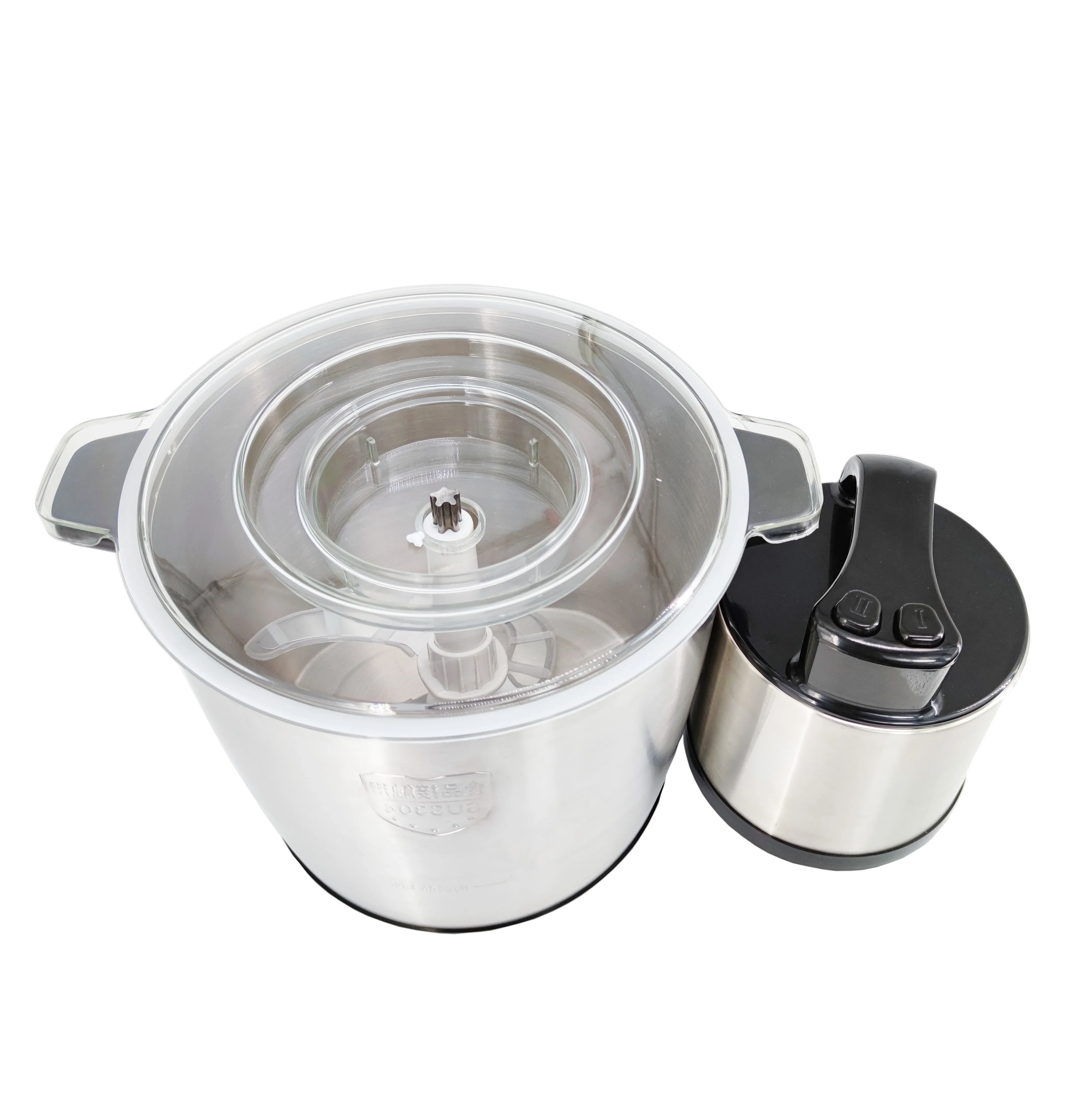 12L Metal Fufu Machine Household Kitchen Food Mixer Vegetable Foufou Fruit Blender Mixing Tool EU UK Plug Large Capacity