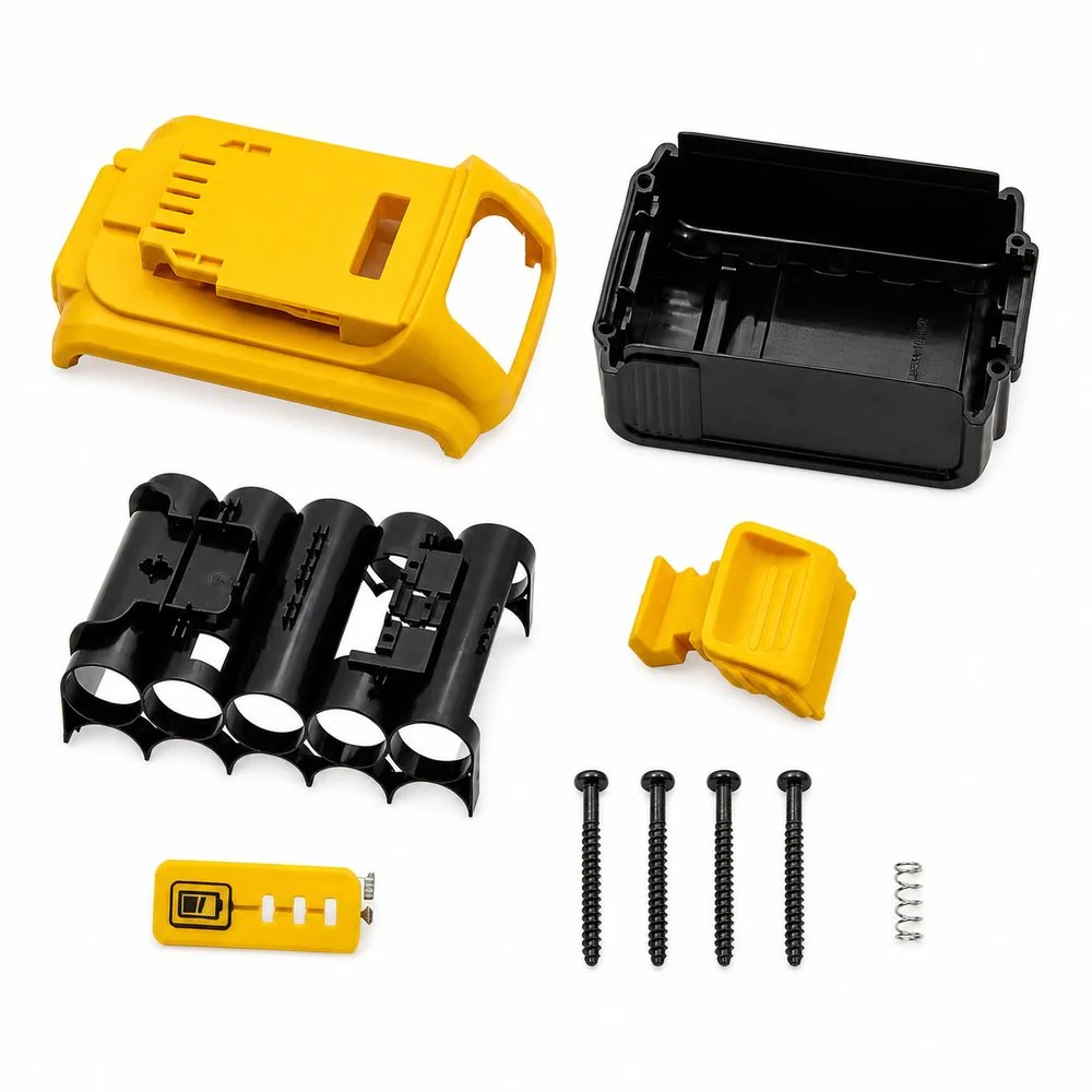 Plastic Lithium Battery Shell Replacement Shell Protection Board Battery Repair Case for DeWalts/20V/DCB201/DCB203 DCB204 DCB200