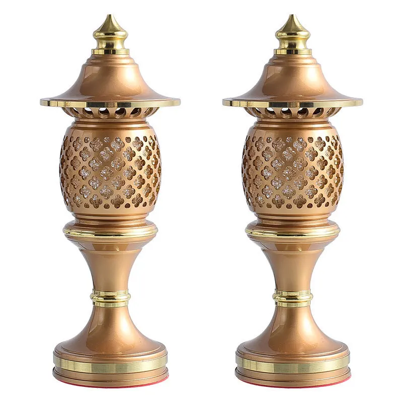 Pure copper Buddha lamp Buddha front lamp Household plug-in lucky long lamp Lotus lamp Buddha lamp Fortune lamp